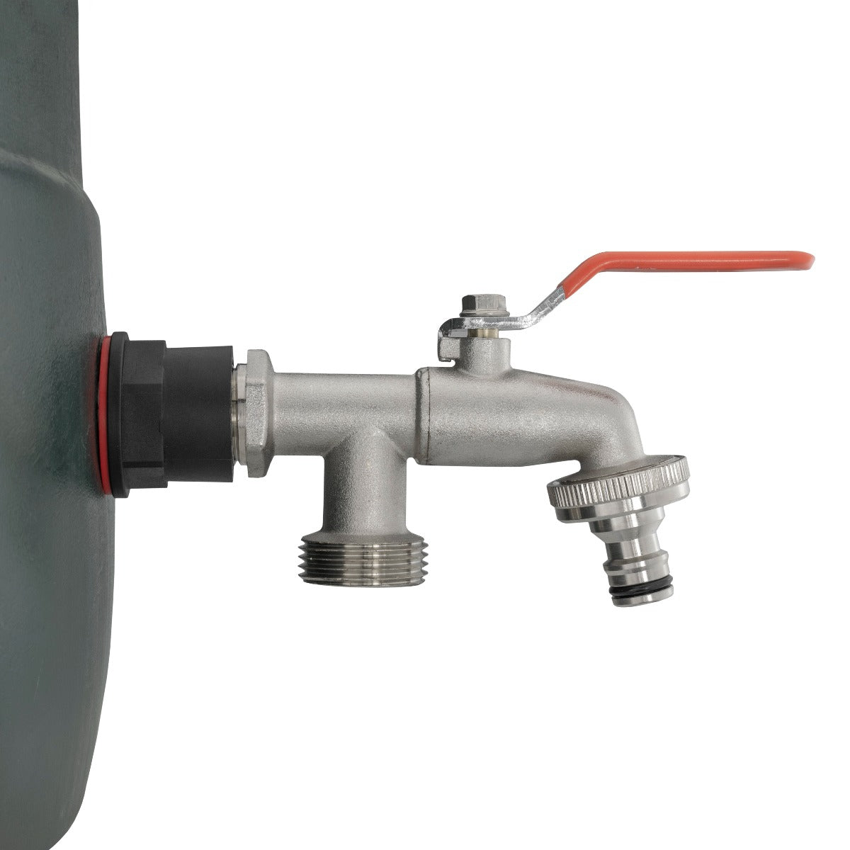 ¾″ Water Butt Fitting Kit with ½″ Double-Outlet Lever Tap