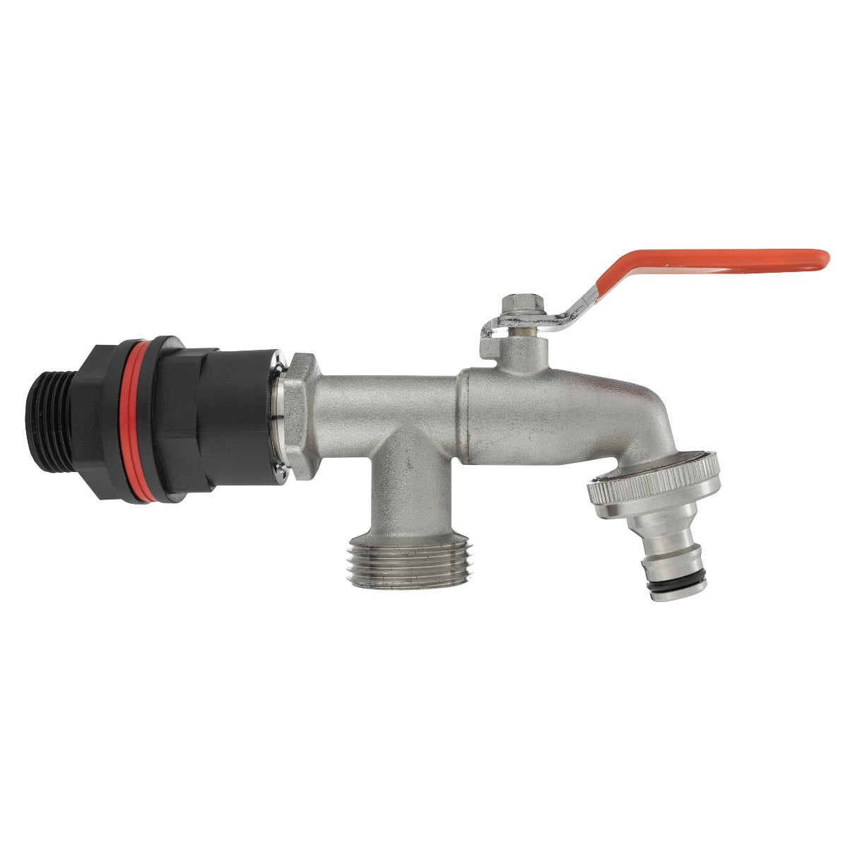 ¾″ Water Butt Fitting Kit with ½″ Double-Outlet Lever Tap