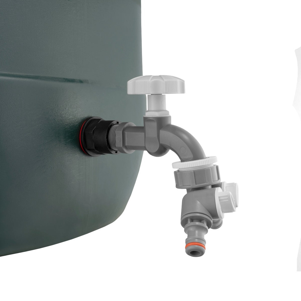 ¾″ Water Butt Kit – Grey Tap & Two-Way Splitter & Cutter