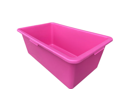 90L Pink Rectangular Mixing & Utility Tub