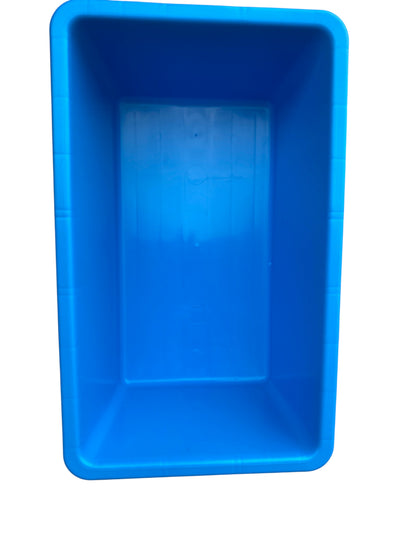 90L Blue Rectangular Mixing & Utility Tub