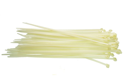 100 Cable Ties (2.5mm x 200mm) Neutral