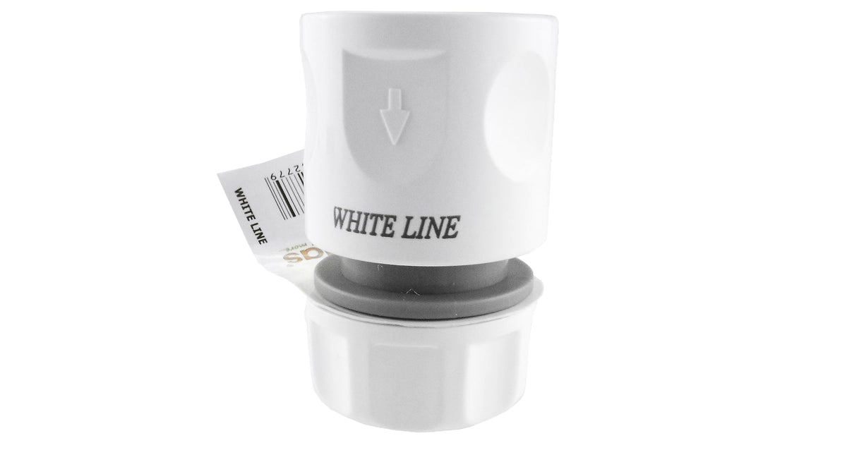 White Line Quick Hose Connector for ¾″ Hose – Grey/White