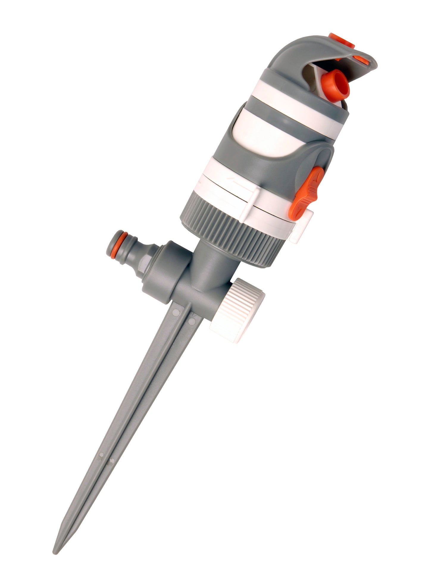2-Pattern Gear Drive Sprinkler (White/Grey)