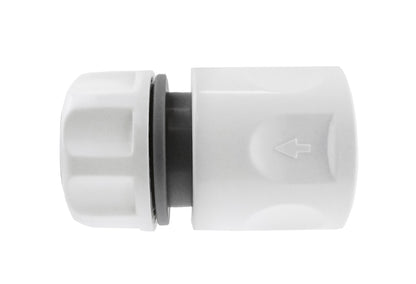 White Line Quick Hose Connector for ¾″ Hose – Grey/White