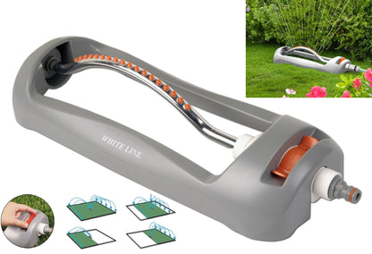 White Line Oscillating Bar Sprinkler with Adjustable Range