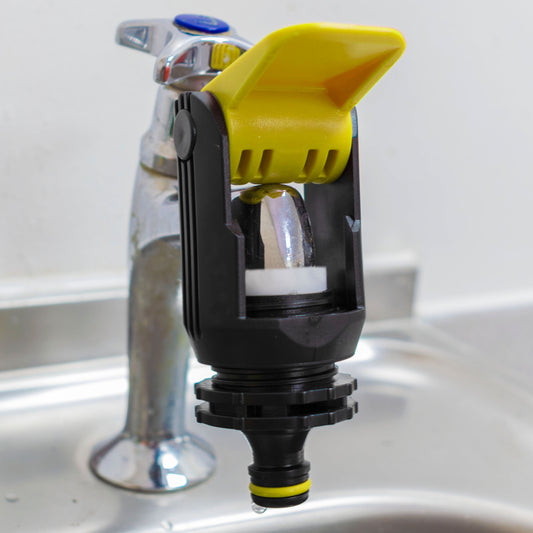 Kitchen Tap Adaptor, Yellow